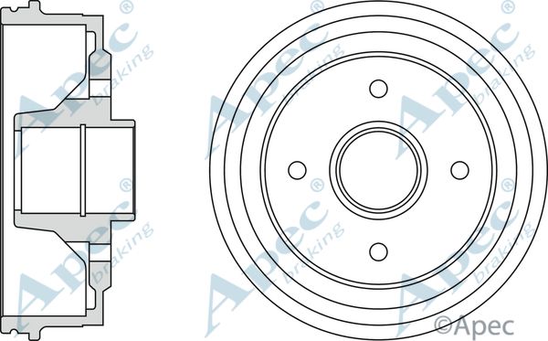 APEC BRAKING Тормозной барабан DRM9168